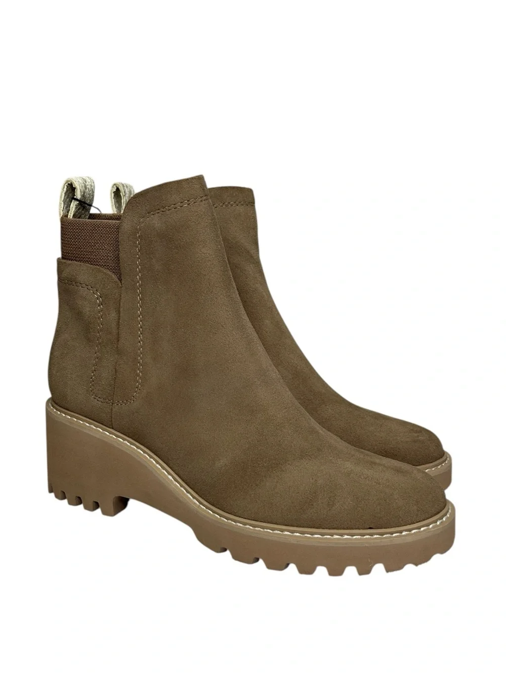 New Dolce Vita Women's Slip On Rancher Ankle Chelsea Boots 8